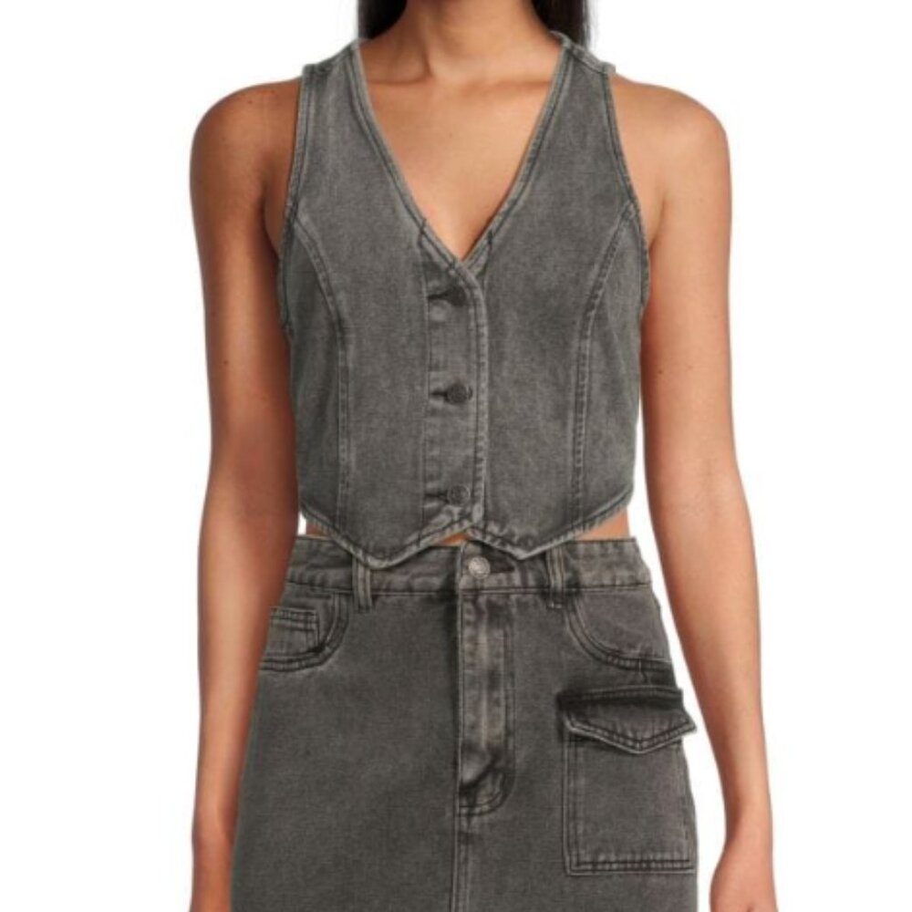 NWT Walter Baker Tory Cropped Vest Size Small $58